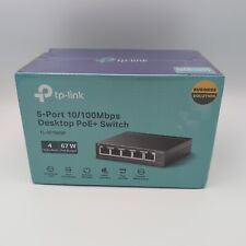 NEW TP-Link PoE Unmanaged Desktop Switch 5-Port 10/100 Mb/s Model TL-SF1005P picture