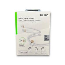 Belkin Boost Charge Pro Flex USB-C Cable with Lightning Connector, 10 ft Braided picture