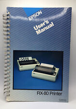 Vintage Computer 1983 EPSON RX-80 Printer User Manual Guide Design Dot Plotter picture