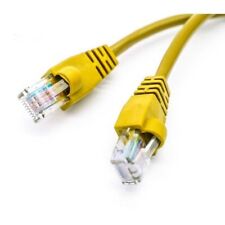 Cat6 PLENUM Patch Cable 300FT yellow RJ45 CONNECTORS INSTALLED MADE IN USA CAT5E picture