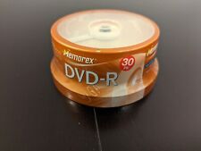 Memorex 30 Pk DVD-R 8X 4.7GB 120Min Video Recordable *Brand New Factory Sealed* picture