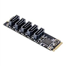 1pcs JMB585 M.2 To NGFF5 Ports 3.0 Adapter M.2 Key Expansion Card new picture