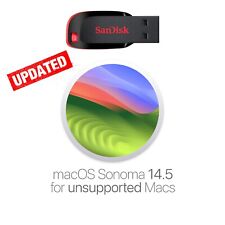 Patched macOS Sonoma 14.5 USB installer for unsupported Macs with instructions picture