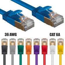 1FT - 50FT Slim Cat6A RJ45 Ethernet LAN Network S/STP Patch Cable 10G 36AWG LOT picture