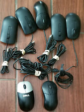 7x Lot Dell Black USB Optical Scroll Mouse Mice for Computers/Labtop PCs picture