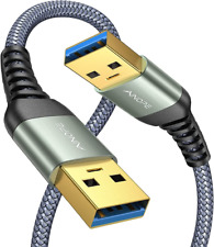 2 Pack USB 3.0 Cable USB to USB Cable USB Male to Male Cable 3FT Double End USB picture