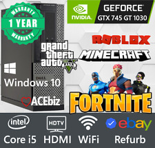 Gaming PC GeForce GTX 745 GT 1030 Desktop Computer Fortnite Roblox Minecraft SSD picture