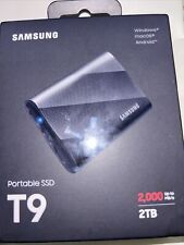 Samsung - T9 Portable SSD 2TB, Up to 2,000MB/s, USB 3.2 Gen2 - Black New Sealed picture