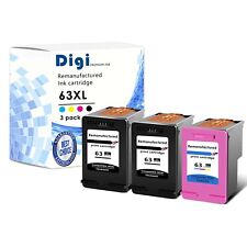 3PK Black Color 63XL Generic Ink Cartridge FOR HP Officejet 5220 5230 5232 5252 picture