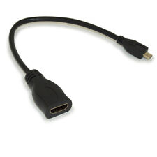 6 inch MICRO-HDMI (Male) to HDMI (Female) 4K@60Hz Port Saver Adapter Cable picture
