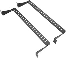 JINGCHENGMEI 2 Pack of 1U Horizontal 19-Inch Rack Mount Cable Management Bracket picture