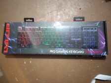 Lvlup Pro Gaming Keyboard with Light Up Colors LED Keys LU734 - NEW-Unopened picture