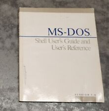 Microsoft MS-Dos Shell User's Guide and User's Reference Book Version 1.0 picture