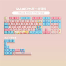 Akko Doraemon OEM PBT Blue White Key Cap 108/87 Keys Mechanical Keyboard Keycap  picture