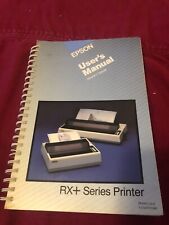 Vintage Epson RX+ Printer Operator Manual picture