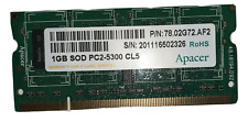 Apacer (2x 1GB) 667MHz PC2-5300 Non ECC 1.8V 200-Pin Laptop DDR2 SO-DIMM Memory picture