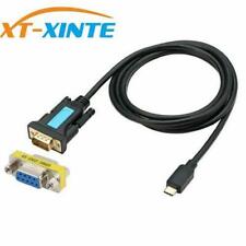 XT-XINTE 1.5m USB-C to RS232 DB9 Male Serial Adapter w/ Female-Female Connector picture