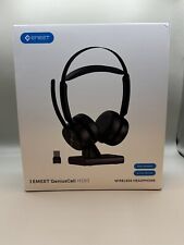 Emeet GeniusCall HS80 Wireless On-Ear Bluetooth Headset w/ Charging Base Black picture