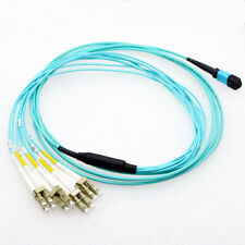 1~50M MPO to 4 Duplex LC 8 Fibers OM3 Breakout fan Cable Type A Fiber Patch Cord picture