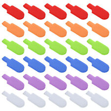 30 Pcs 1.5 x 0.7 Inch Cable Labels Write on Cord Labels Tags 6 Colors picture