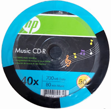 HP Music CD-R 52X 700 MB Data 80 Min 50 Pack picture