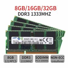 32GB 16GB 8GB DDR3 PC3-10600S 1333MHz SODIMM Laptop Memory RAM For Samsung Lot L picture
