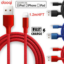 4ft iOS 8Pin USB Fast Charger Charging Cable Cotton Braided For iPhone iPad iPod picture