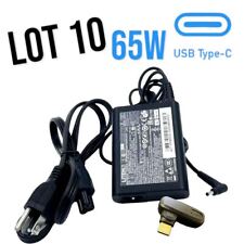 Lot of 10 LITEON Genuine 65W USB Type C Adapter for Acer Chromebook 11 14 15 picture