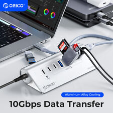 ORICO 7 Ports USB 3.2 HUB Gen 2 10Gbps Type C Hub Powered For Laptop Macbook Pro picture