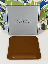 Londo Genuine Leather Mouse Pad with Wrist Rest - Non-Slip - Light Brown 8.2