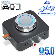 Bluetooth 5.0 Receiver Transmitter Wireless 3.5mm AUX NFC to 2 RCA Audio Adapter picture
