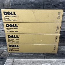 Full Set Dell 5100CN Original OEM Genuine Sealed Toner Cartridges  picture