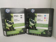 New Genuine HP 951XL Magenta + Yellow + 950XL Black OEM  Exp 2023 - Read Info picture