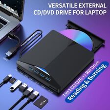 7IN1 External CD/DVD Drive Reader Player for Desktop Laptop Mac PC Windows Linux picture