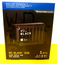 👍 NEW Sealed - WD Black D30 Game Drive SSD 1 TB PS5 Gaming for PlayStation 5 picture