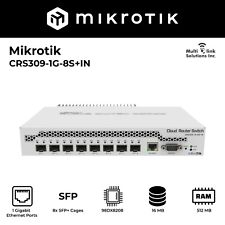 MikroTik CRS309-1G-8S+IN 9 Port Desktop Switch 1 Gigabit Ethernet 8 SFP+ 10Gbps picture