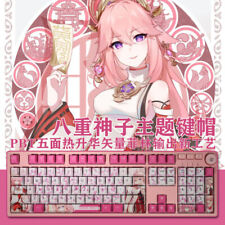 Genshin Impact Yae Sakura Keycaps Set 108pcs PBT OEM FOR Mechanical Keyboard New picture