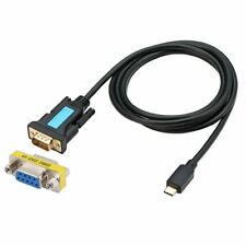 XT-XINTE 1.5m USB-C to RS232 DB9 Male Serial Adapter w/ Female-Female Connector picture