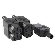 5pcs AC250V 10A Female 3P Panel Mount IEC320 C13 Power Socket Adapter Connector picture