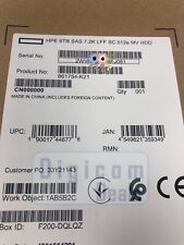 BRAND NEW RETAIL F/S 861754-K21 HPE 6TB SAS 12G 7.2K LFF SC 512e HDD picture