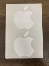 Apple iphone Macintosh logo decal 2 white computer stickers picture