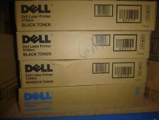 Dell 5100CN Laser Toner Cartridges Full Set of 4 Black TWO  Magenta TWO  New picture