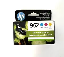 Genuine HP #962 Tri-color Ink Cartridge 3-Pack Factory Sealed Exp - 10/2025 picture