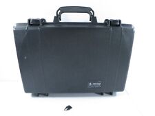 Pelican 1490 Black Hard Waterproof Laptop Protector Case US Military W/ Key picture