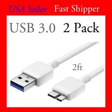 2pk - 2ft USB 3.0 CABLE CORD FOR SEAGATE BACKUP PORTABLE EXTERNAL HARD DRIVE HDD picture