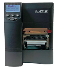 Zebra ZM400 FedEx Direct Thermal Label Printer Peel Rewind USB Serial Parallel picture