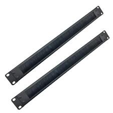 2 Pack1u Disassembled Rack Mount Cable Management Panel With Brush For Cable Ent picture