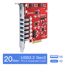 Inateck PCIe to USB 3.2 Gen 2 Expansion Card 20Gbps w/ 6 USB A & 2 USB C Ports picture