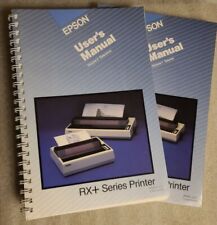 Vintage Epson RX+ Series Printer User's Manual Volume 1 & 2 in excellent cond. picture