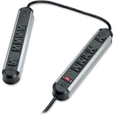 Fellowes 10-Outlet Metal Split Surge Protector, 6 Foot Cord, 1,250 Joules (99082 picture